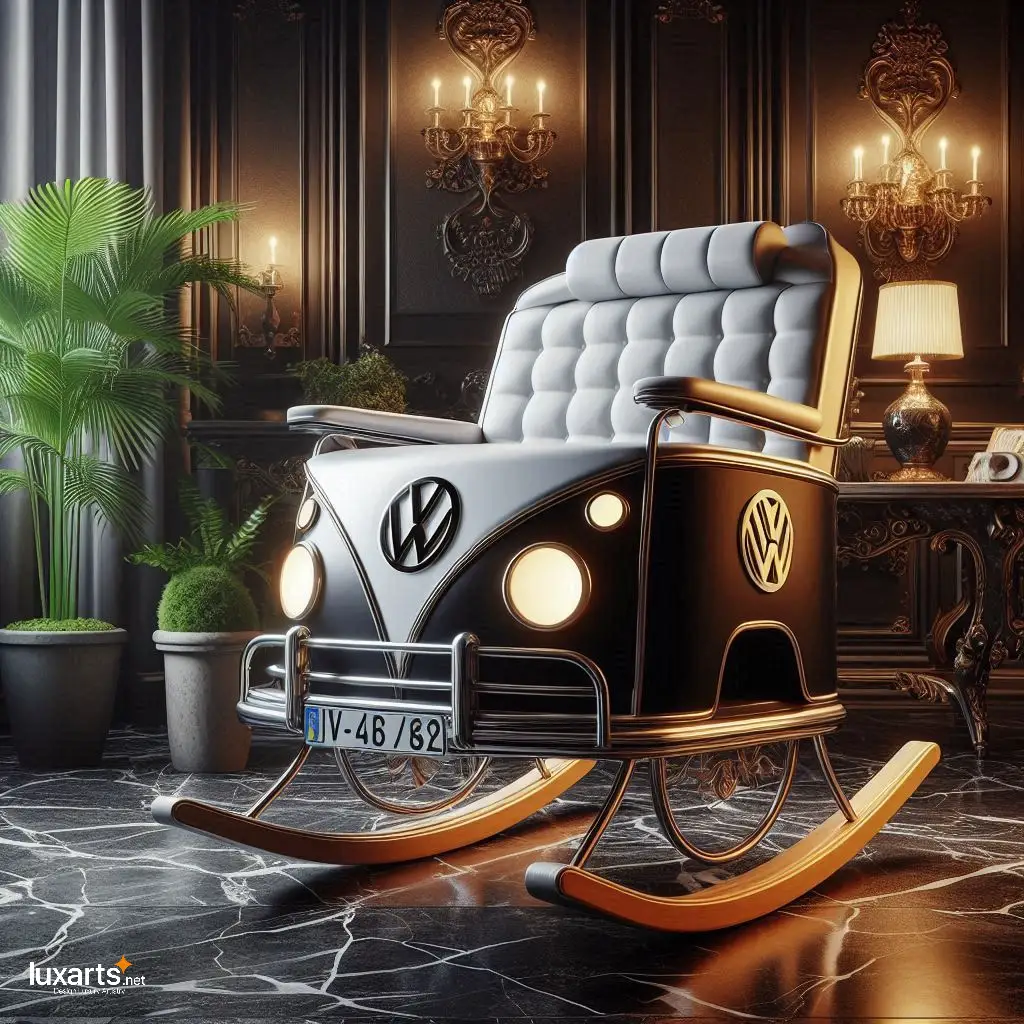 Volkswagen Bus Rocking Chair: Cruise into Comfort with Retro Style luxarts volkswagen bus rocking chair 10