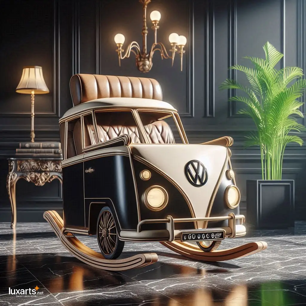 Volkswagen Bus Rocking Chair: Cruise into Comfort with Retro Style luxarts volkswagen bus rocking chair 11