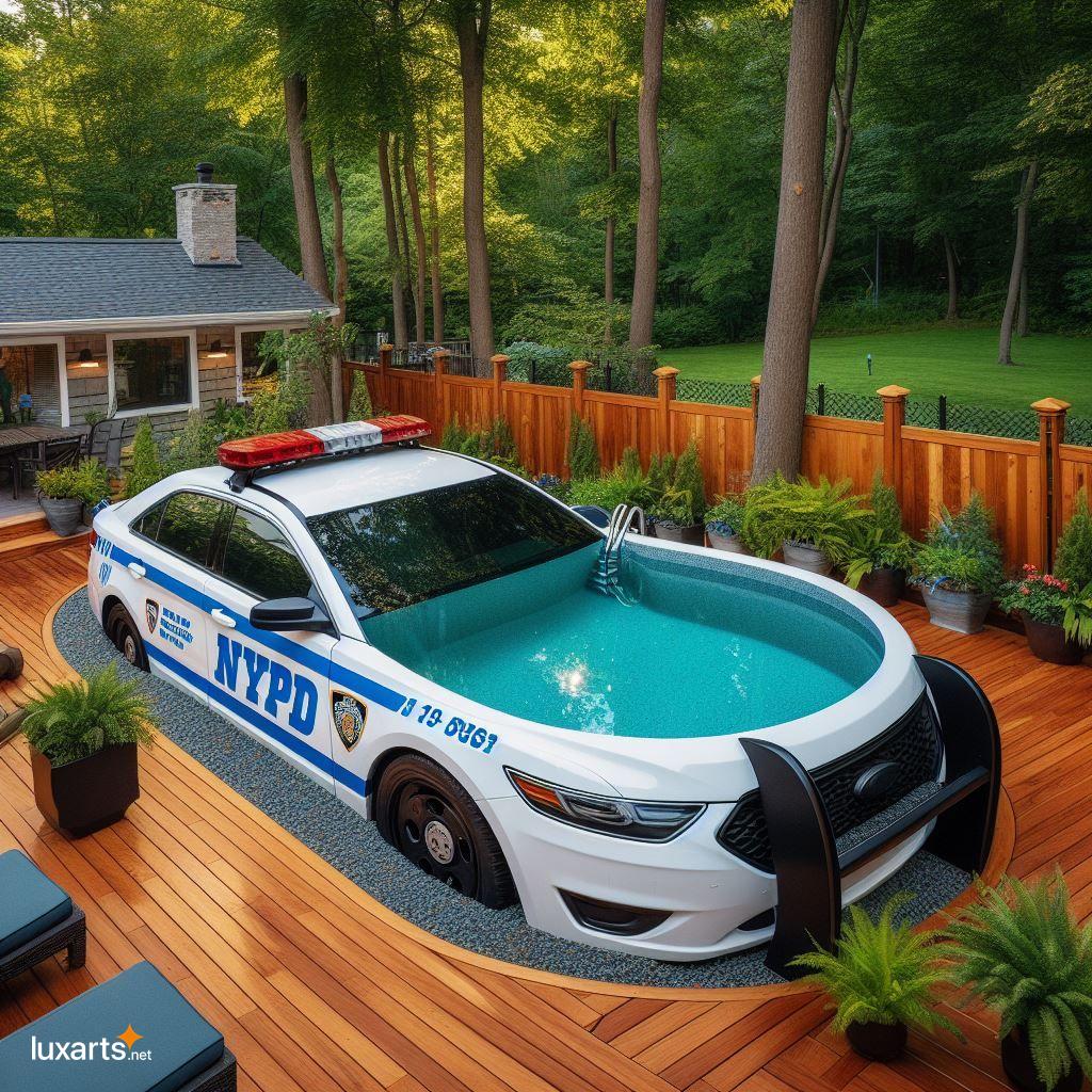 Make a Splash with an Iconic Design: The NYPD Car-Shaped Swimming Pool nypd car shaped swimming pool 6