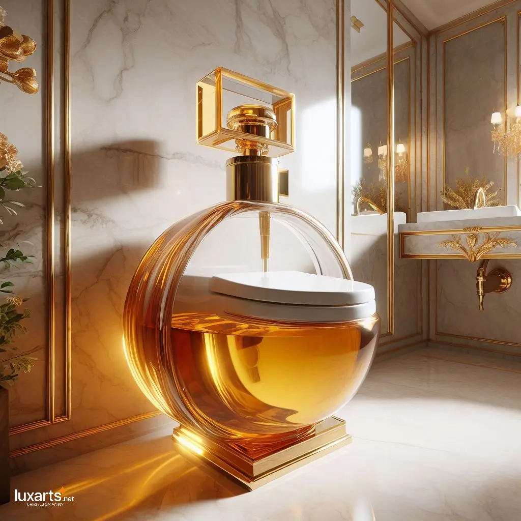 Elevate Your Bathroom Décor with a Stylish Perfume Bottle Shaped Toilet perfume toilets 1