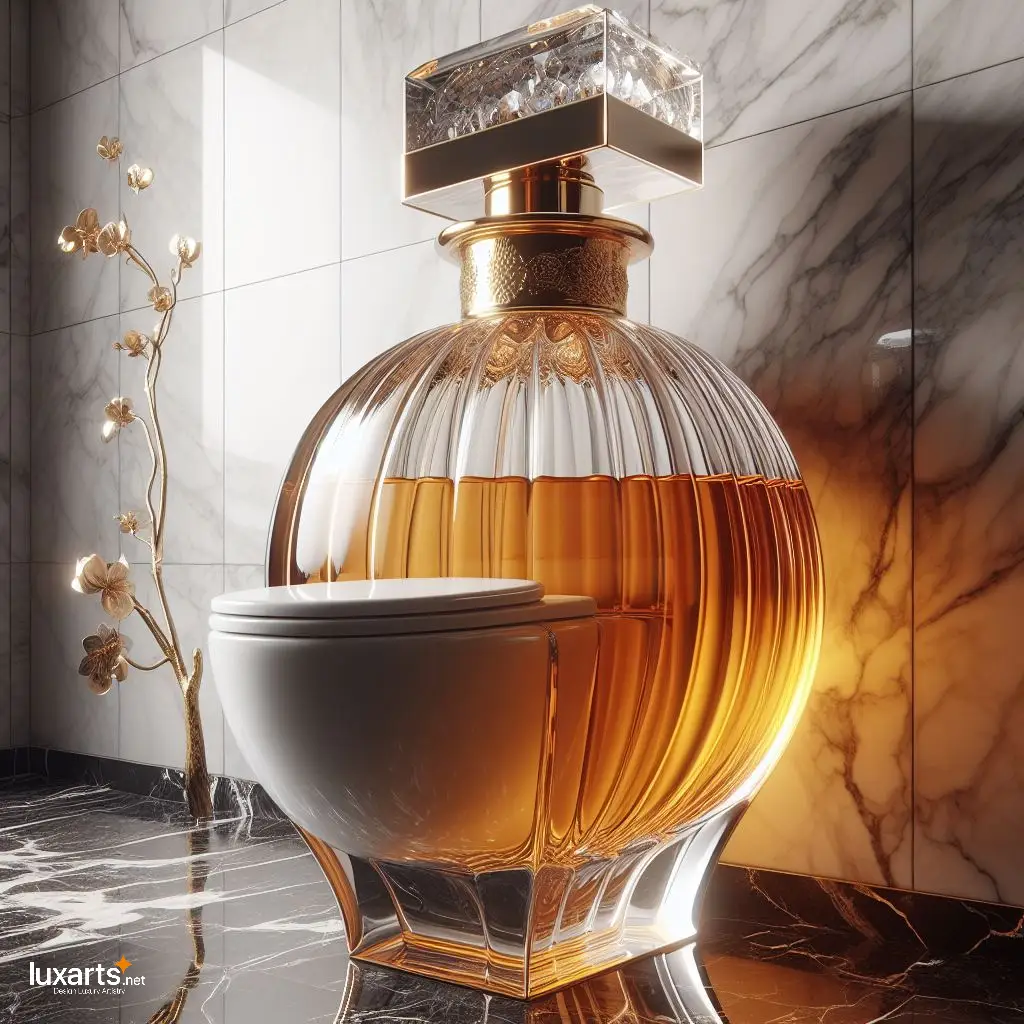 Elevate Your Bathroom Décor with a Stylish Perfume Bottle Shaped Toilet perfume toilets 10