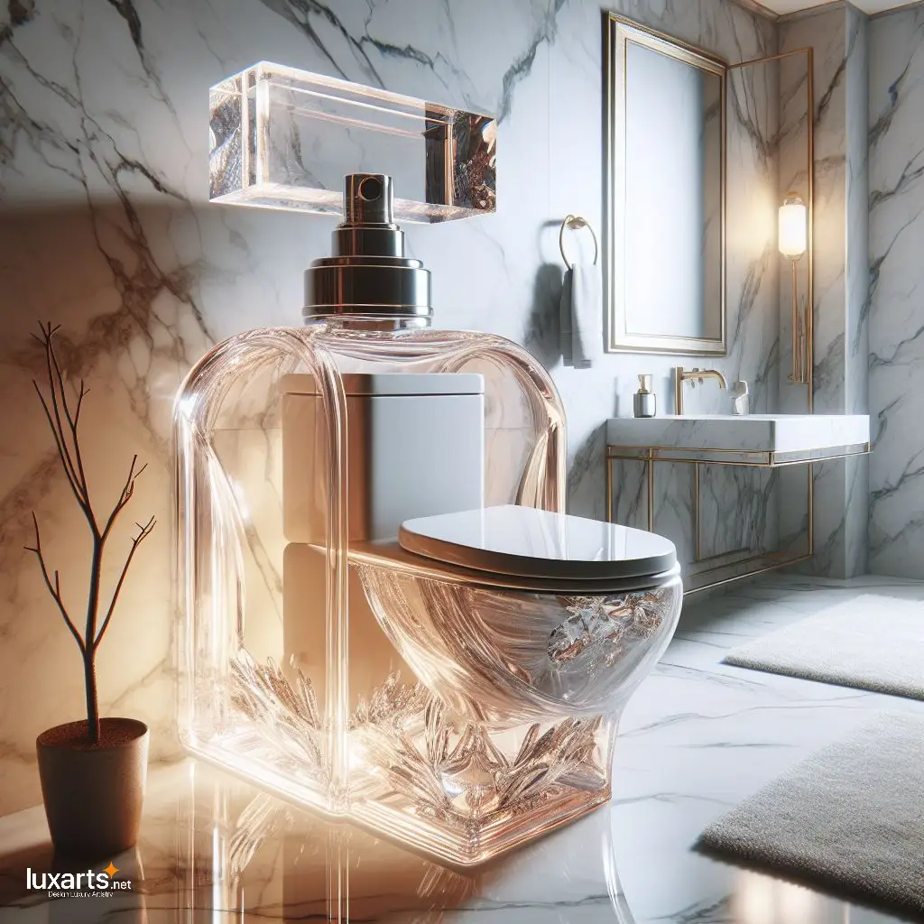 Elevate Your Bathroom Décor with a Stylish Perfume Bottle Shaped Toilet perfume toilets 5