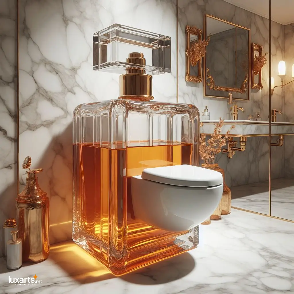 Elevate Your Bathroom Décor with a Stylish Perfume Bottle Shaped Toilet perfume toilets 7