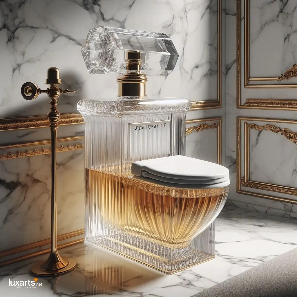 Elevate Your Bathroom Décor with a Stylish Perfume Bottle Shaped Toilet perfume toilets 9