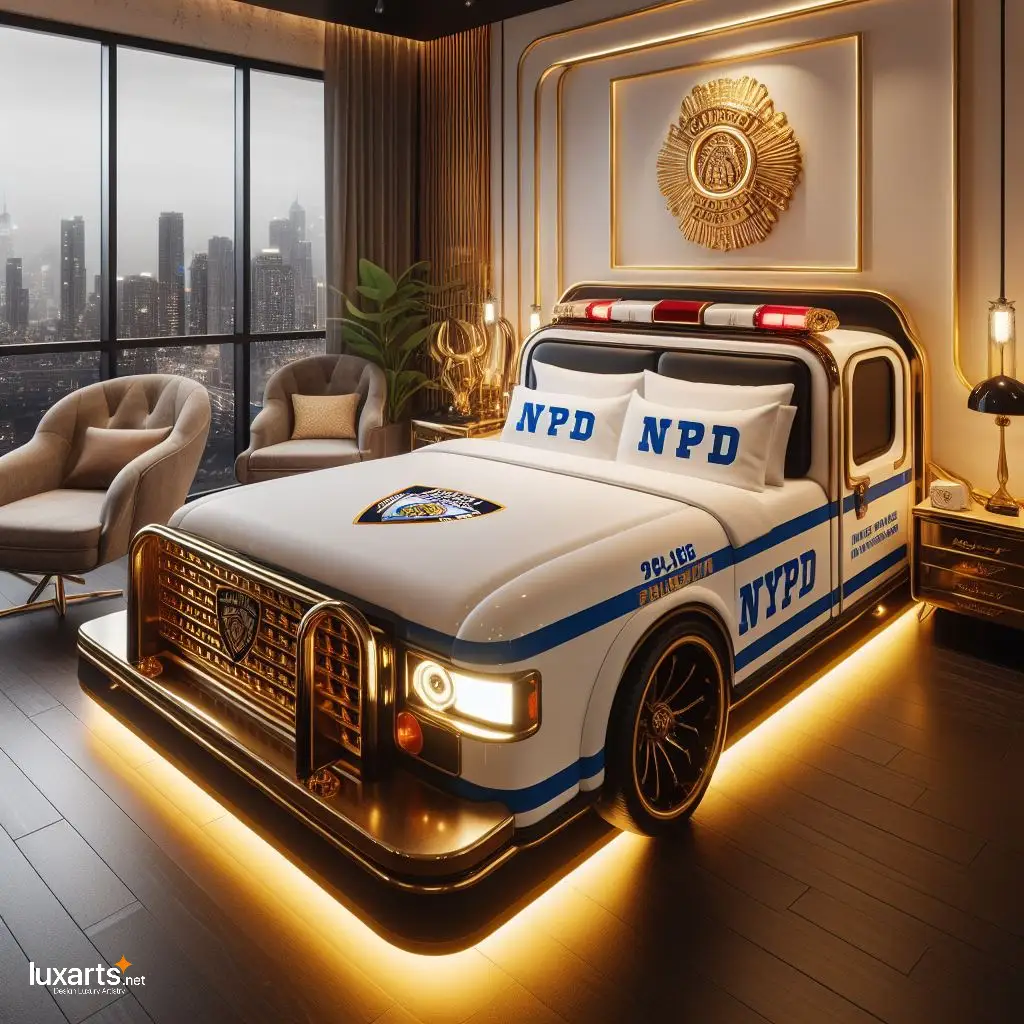 Police Cars NYPD Shaped Bed: Rev Up Your Dreams with Law Enforcement Style police cars nypd shaped bed 8