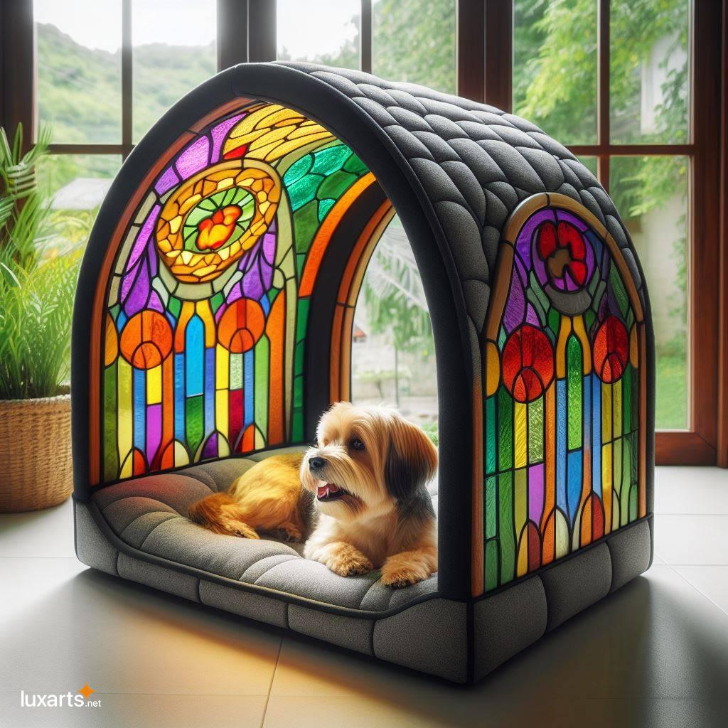 Stained Glass Dog Beds: A Radiant Retreat for Your Beloved Pet stained glass dog beds 1