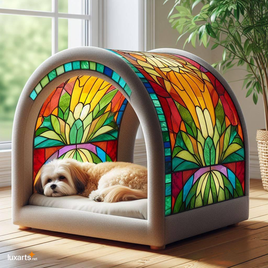 Stained Glass Dog Beds: A Radiant Retreat for Your Beloved Pet stained glass dog beds 3