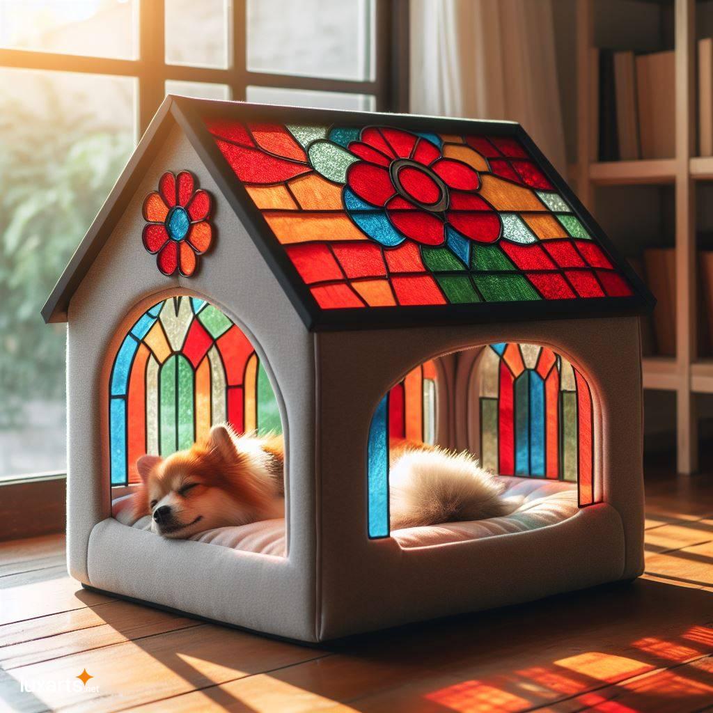 Stained Glass Dog Beds: A Radiant Retreat for Your Beloved Pet stained glass dog beds 6