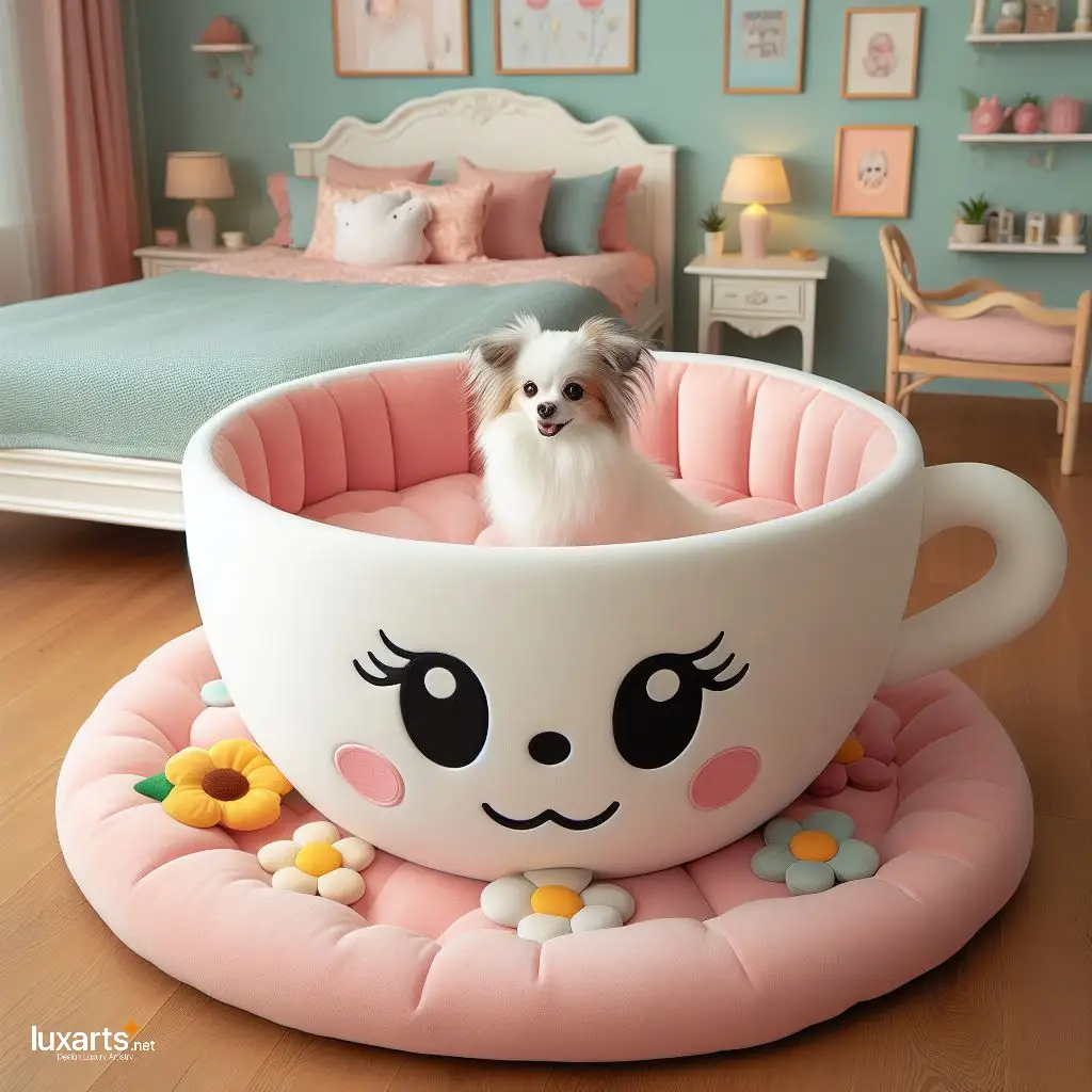 Cozy Up Your Canine with Teacup Shaped Dog Beds: Perfect Comfort for Your Pint-sized Pooch teacup dog beds 10