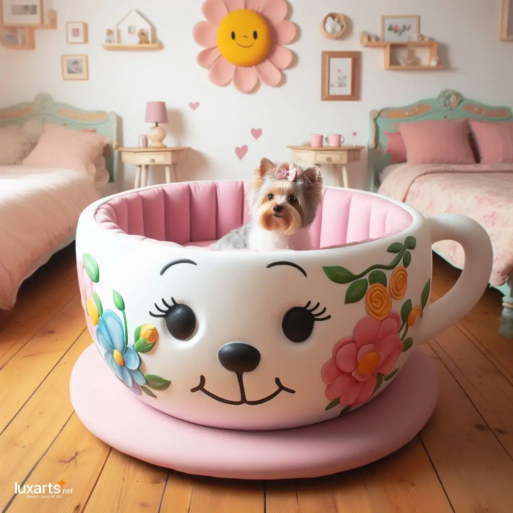 Cozy Up Your Canine with Teacup Shaped Dog Beds: Perfect Comfort for Your Pint-sized Pooch teacup dog beds 3