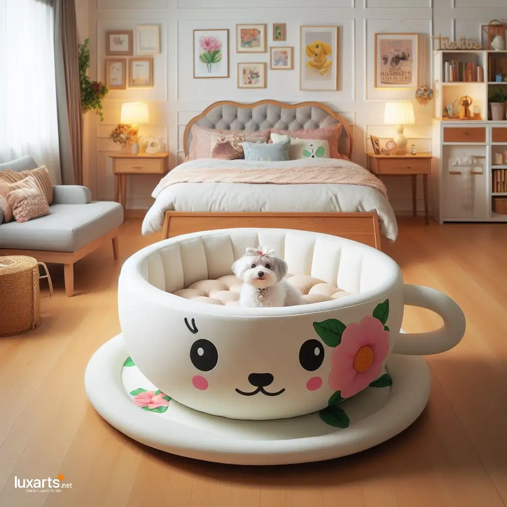 Cozy Up Your Canine with Teacup Shaped Dog Beds: Perfect Comfort for Your Pint-sized Pooch teacup dog beds 4