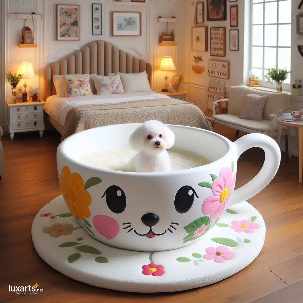 Cozy Up Your Canine with Teacup Shaped Dog Beds: Perfect Comfort for Your Pint-sized Pooch teacup dog beds 5