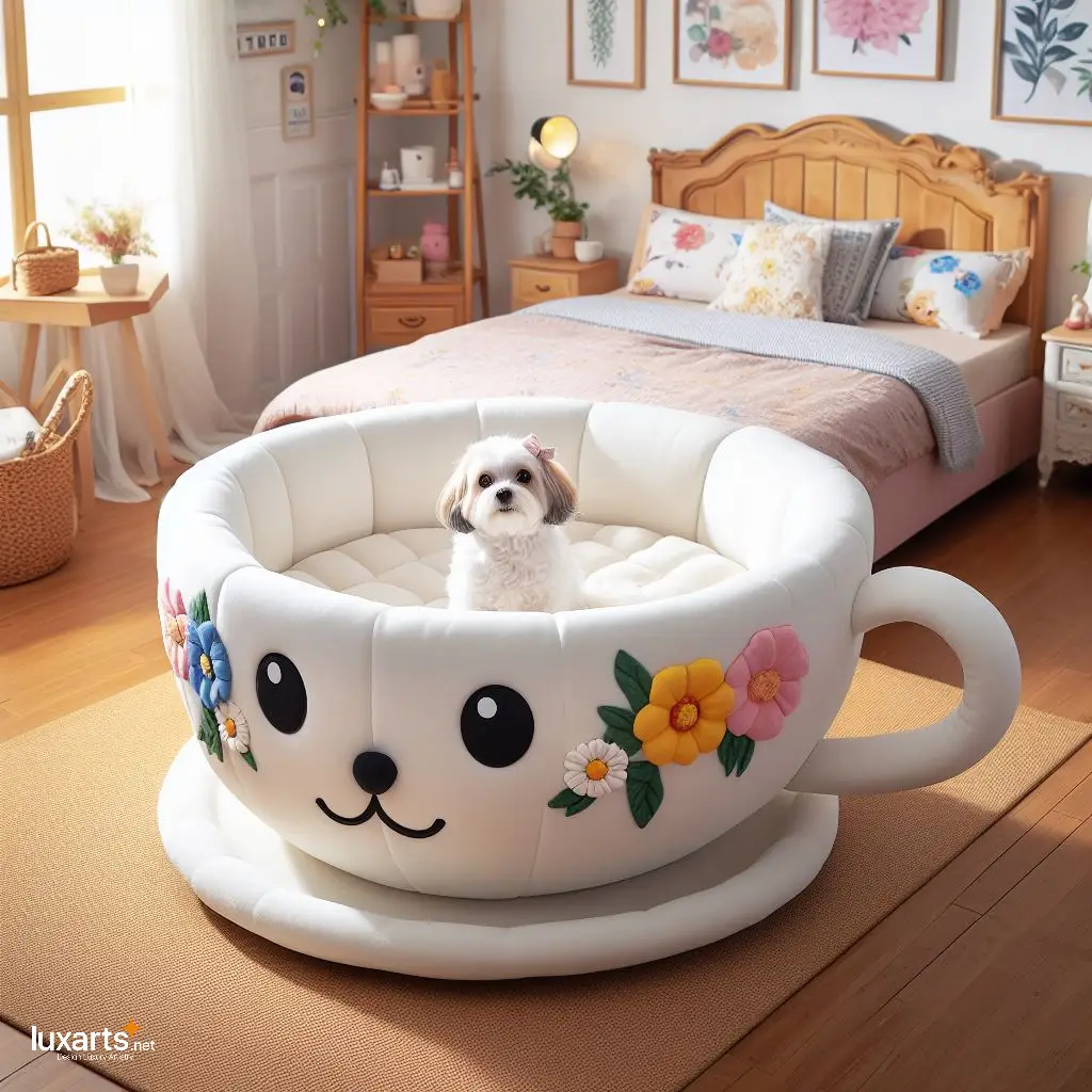 Cozy Up Your Canine with Teacup Shaped Dog Beds: Perfect Comfort for Your Pint-sized Pooch teacup dog beds 8