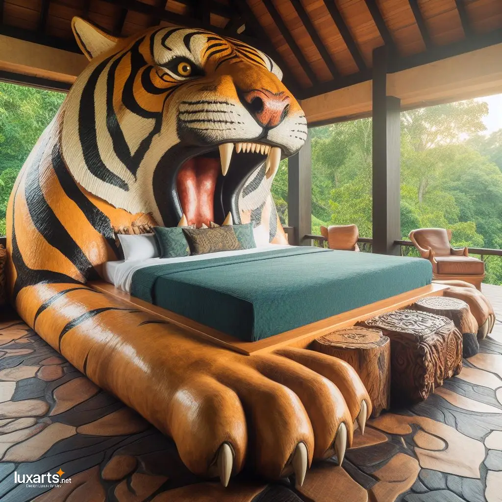 Transform Your Bedroom into a Jungle: Embrace Innovative Tiger Shaped Beds tiger shaped beds 10