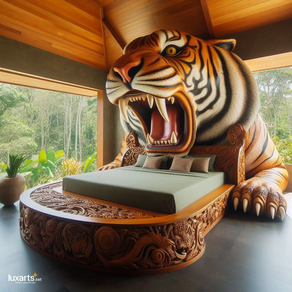 Transform Your Bedroom into a Jungle: Embrace Innovative Tiger Shaped Beds tiger shaped beds 2