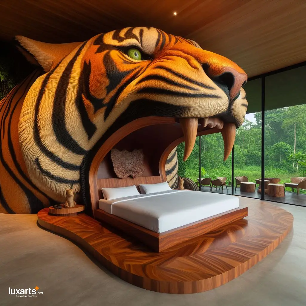 Transform Your Bedroom into a Jungle: Embrace Innovative Tiger Shaped Beds tiger shaped beds 3