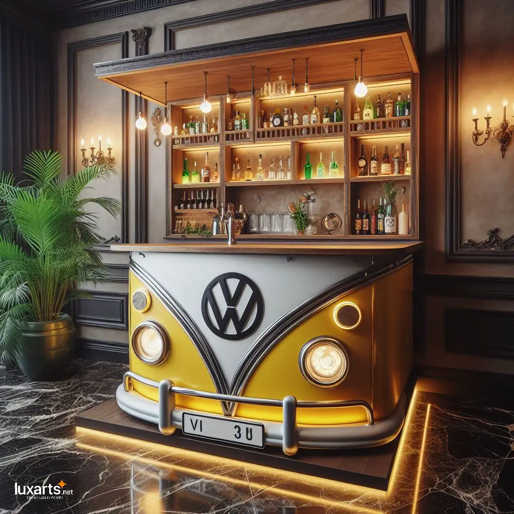Volkswagen Bus Bar Counter: Serve Up Nostalgia with Vintage Flair volkswagen bus bar counter 3