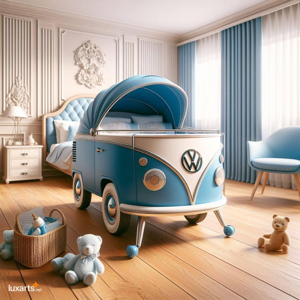 Volkswagen Bus Shaped Baby Crib: A Must-Have for Retro Nursery volkswagen bus shaped baby crib 10
