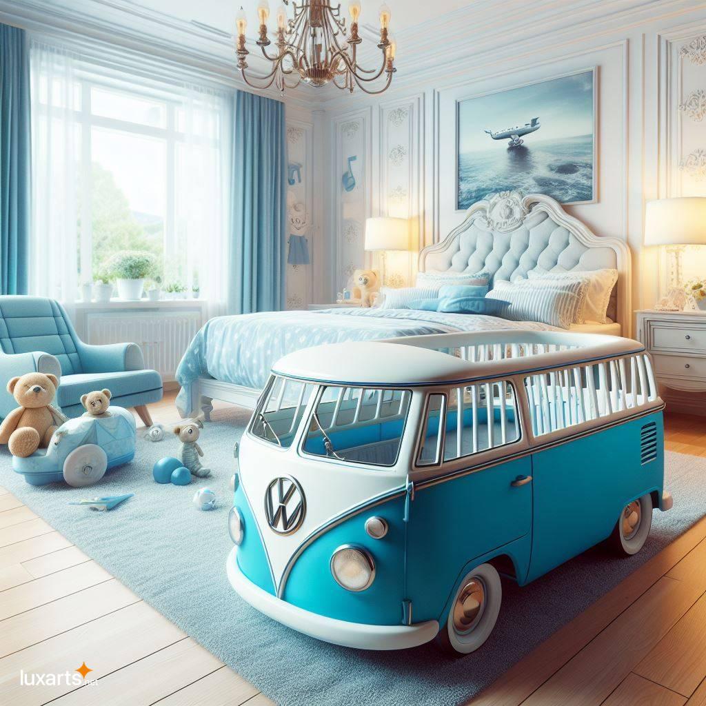 Volkswagen Bus Shaped Baby Crib: A Must-Have for Retro Nursery volkswagen bus shaped baby crib 3