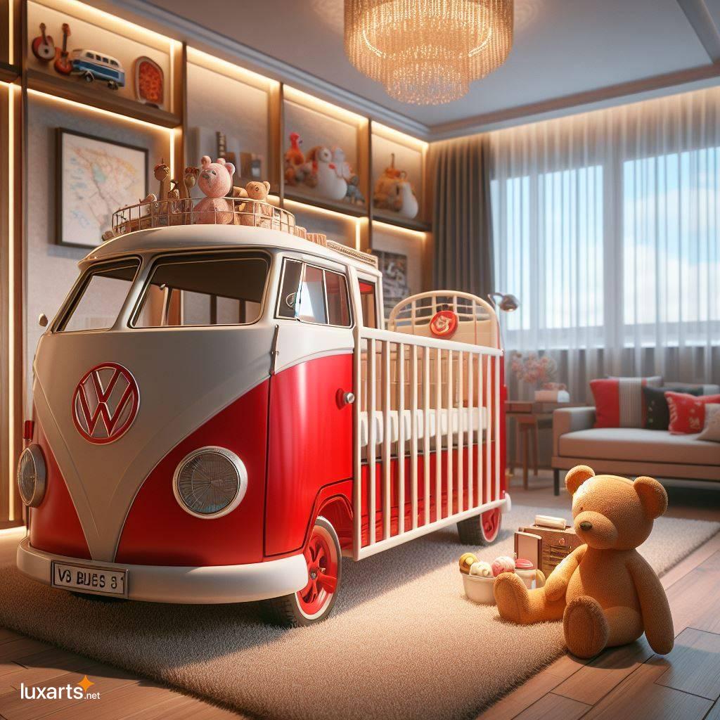 Volkswagen Bus Shaped Baby Crib: A Must-Have for Retro Nursery volkswagen bus shaped baby crib 4