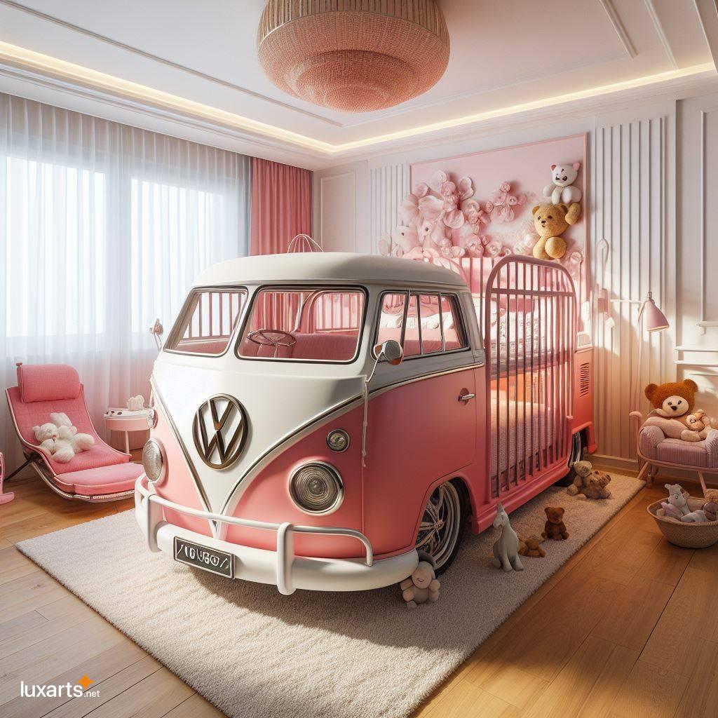 Volkswagen Bus Shaped Baby Crib: A Must-Have for Retro Nursery volkswagen bus shaped baby crib 7