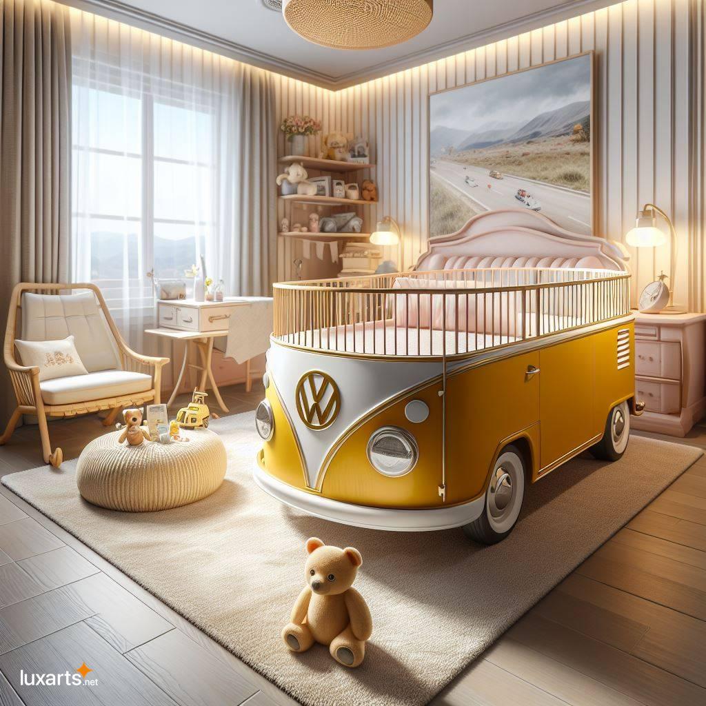 Volkswagen Bus Shaped Baby Crib: A Must-Have for Retro Nursery volkswagen bus shaped baby crib 9