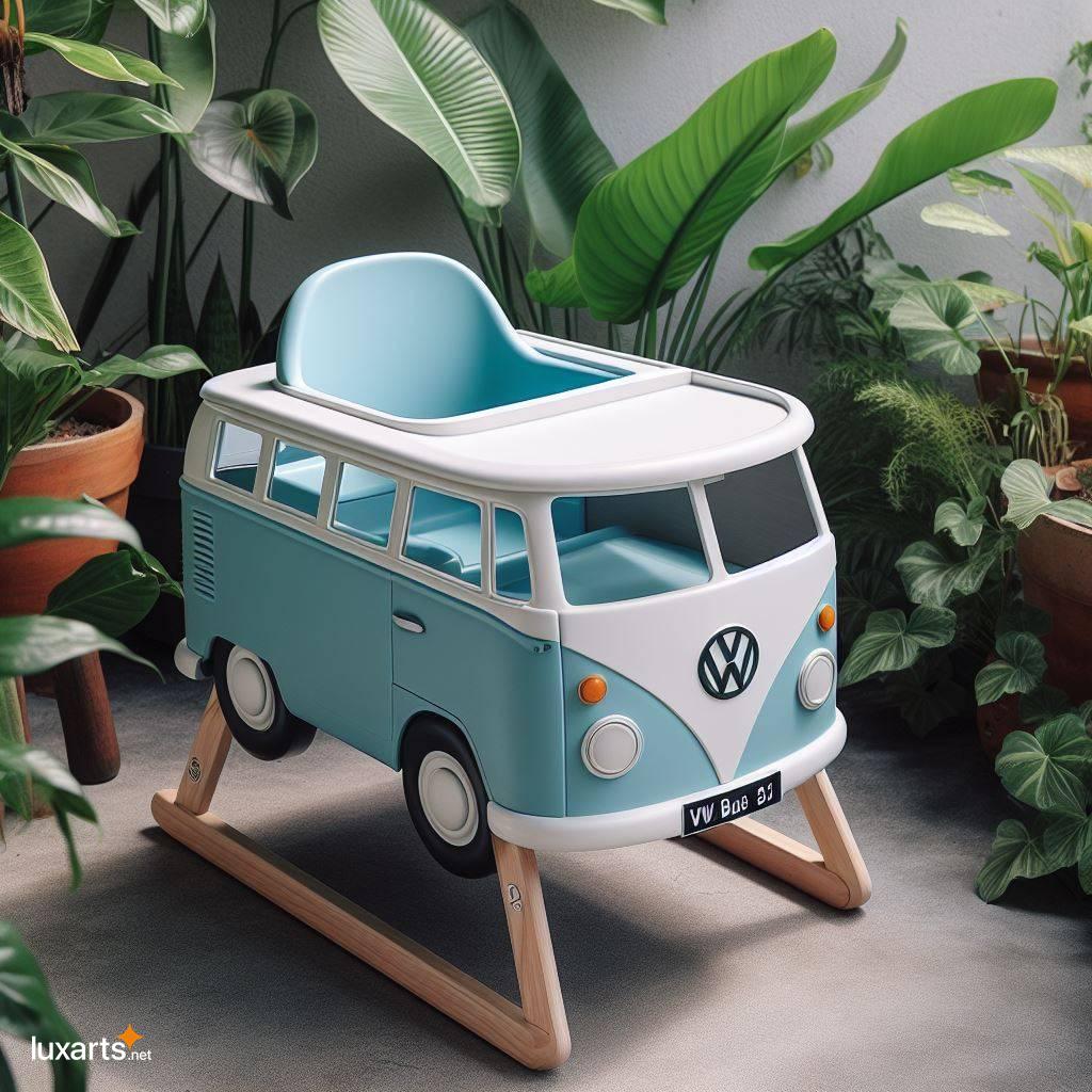 Dine in Style with Your Child in a Fun and Functional VW Bus High Chair volkswagen bus shaped modern baby high chair 10