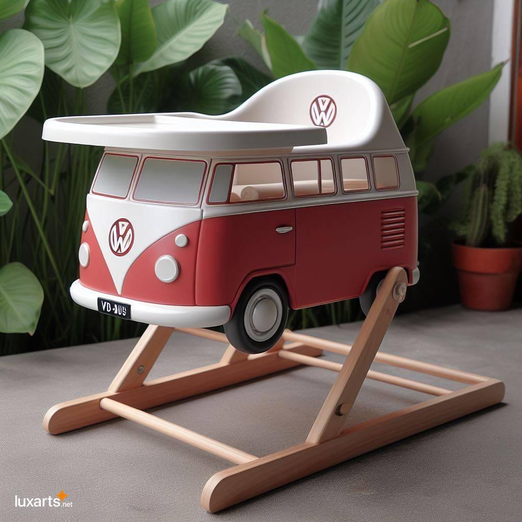 Dine in Style with Your Child in a Fun and Functional VW Bus High Chair volkswagen bus shaped modern baby high chair 9