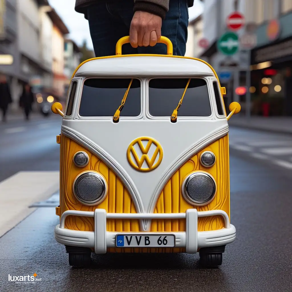 Volkswagen Bus Shaped Suitcase: Retro Charm Meets Travel Convenience volkswagen bus shaped suitcase 8