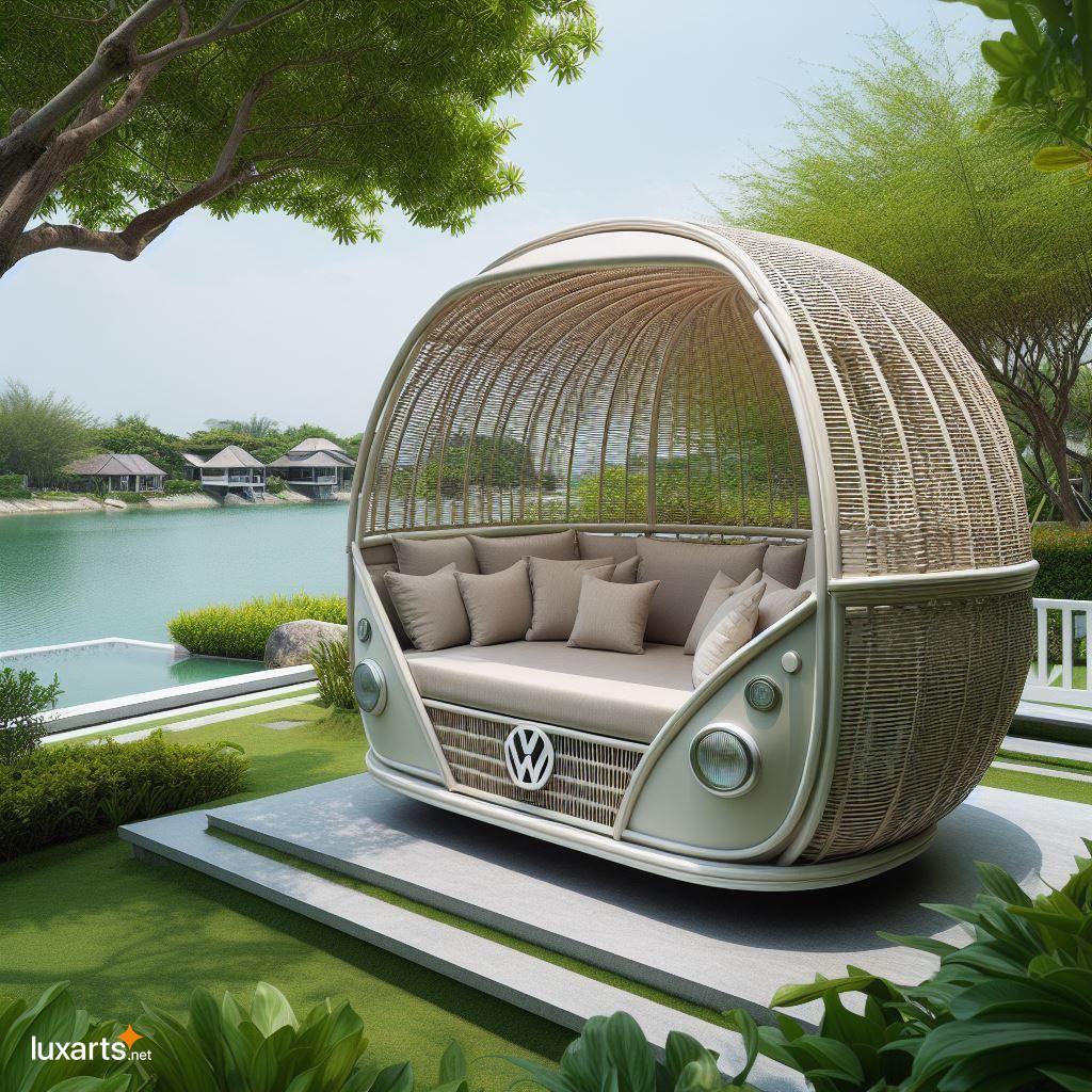 Volkswagen Bus Shaped Wicker Outdoor Daybed: A Must-Have for Unique Outdoor Furniture volkswagen bus shaped wicker outdoor daybed 10