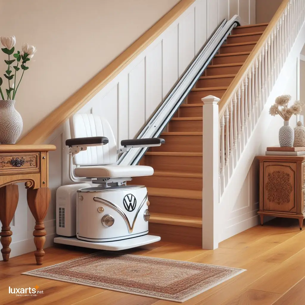Volkswagen Bus Shaped Stair Lifts for Seniors: Glide Upstairs with Vintage Charm volkswagen bus stairlifts 1