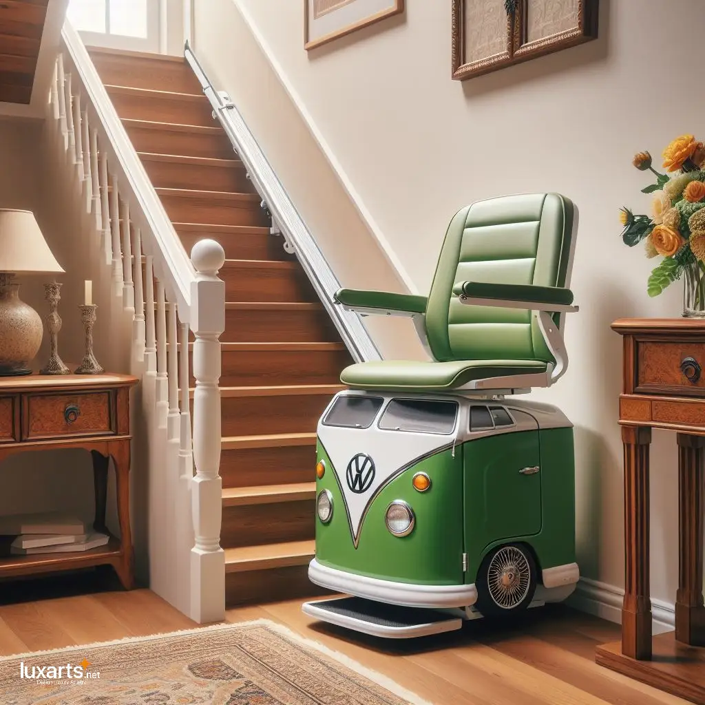 Volkswagen Bus Shaped Stair Lifts for Seniors: Glide Upstairs with Vintage Charm volkswagen bus stairlifts 10