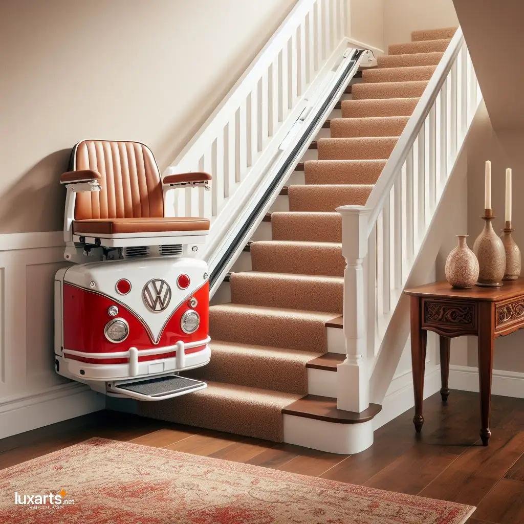 Volkswagen Bus Shaped Stair Lifts for Seniors: Glide Upstairs with Vintage Charm volkswagen bus stairlifts 6