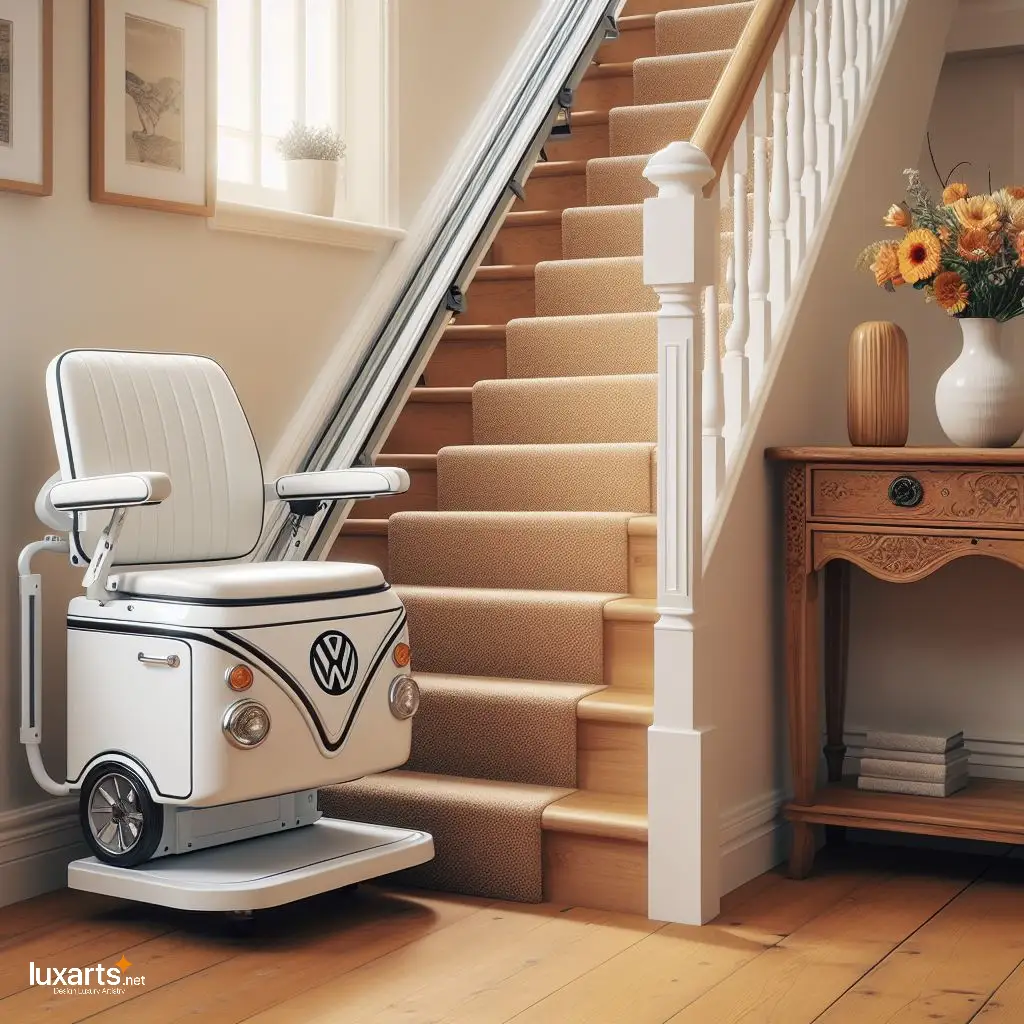 Volkswagen Bus Shaped Stair Lifts for Seniors: Glide Upstairs with Vintage Charm volkswagen bus stairlifts 8