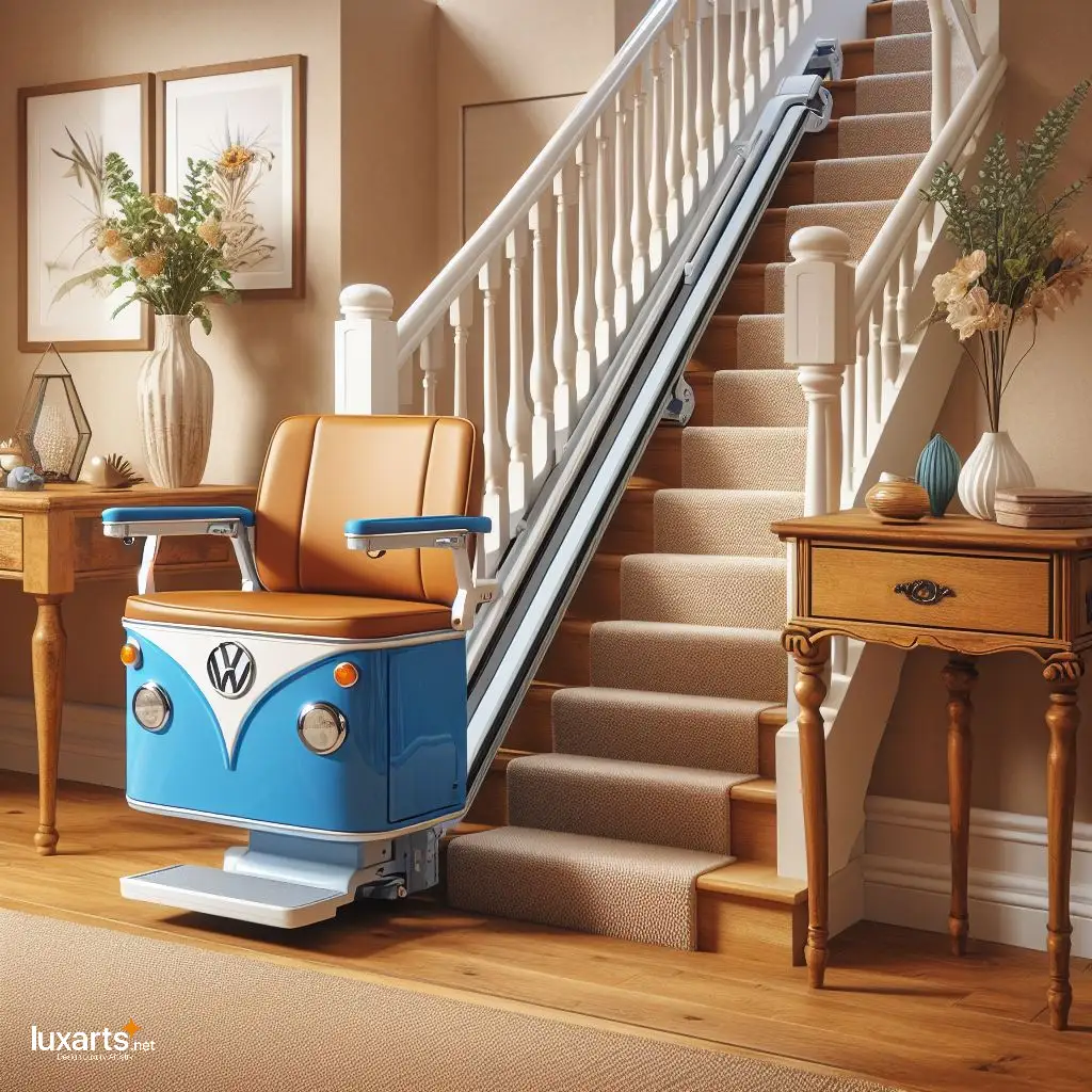 Volkswagen Bus Shaped Stair Lifts for Seniors: Glide Upstairs with Vintage Charm volkswagen bus stairlifts 9
