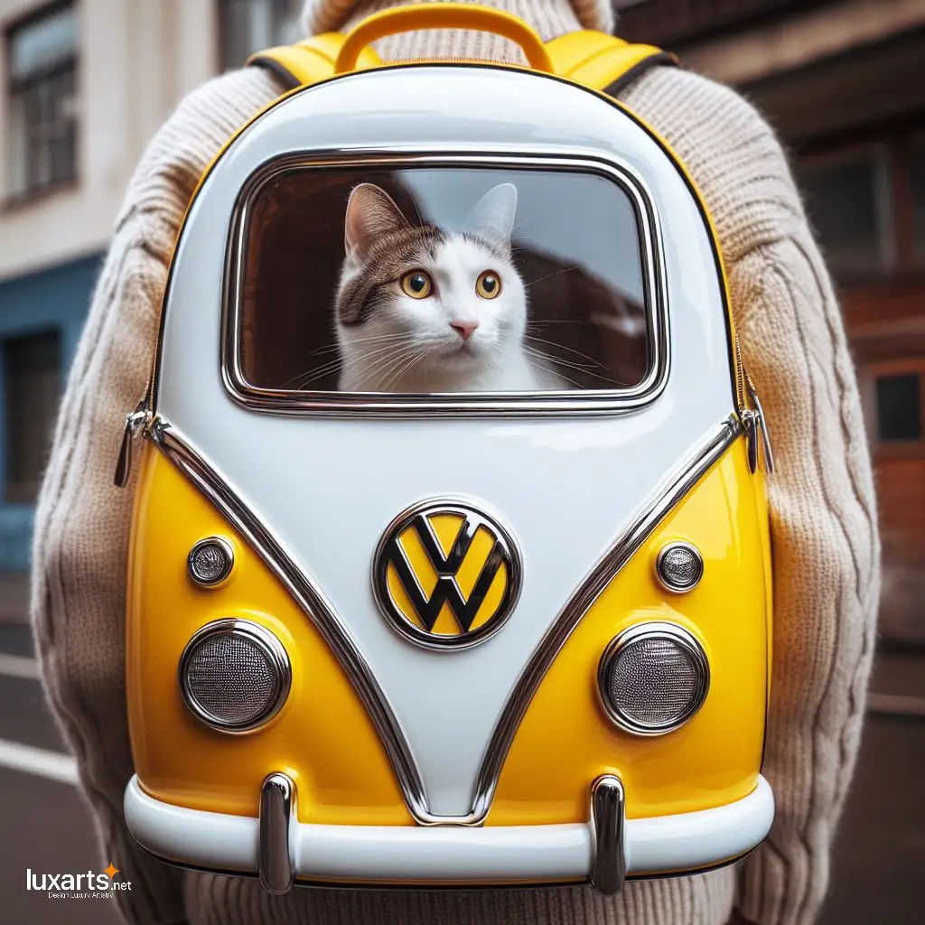 Volkswagen Cat Carrier Backpack: Gift Your Cat the Ultimate Travel Experience volkswagen shaped cat carrier backpack 12