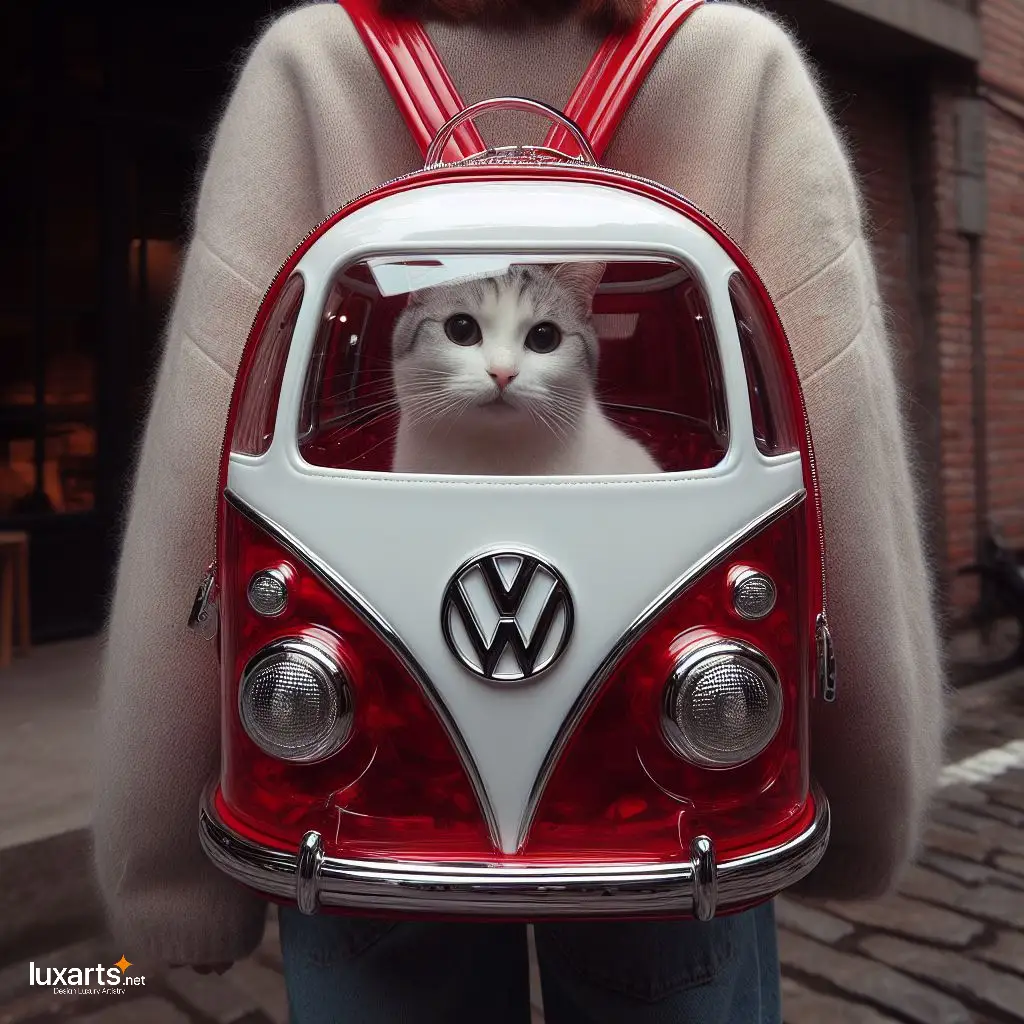 Volkswagen Cat Carrier Backpack: Gift Your Cat the Ultimate Travel Experience volkswagen shaped cat carrier backpack 2