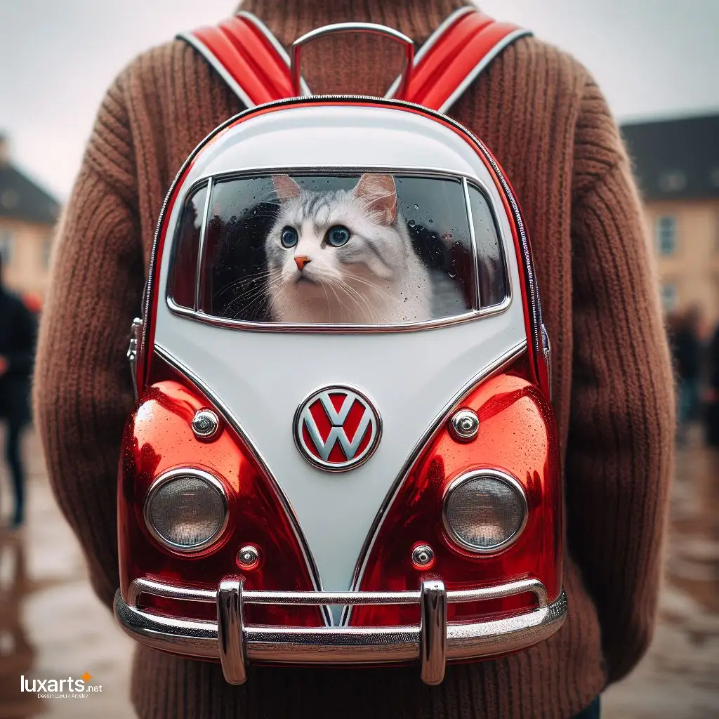 Volkswagen Cat Carrier Backpack: Gift Your Cat the Ultimate Travel Experience volkswagen shaped cat carrier backpack 3