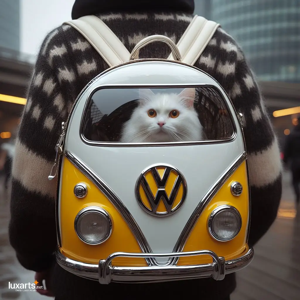 Volkswagen Cat Carrier Backpack: Gift Your Cat the Ultimate Travel Experience volkswagen shaped cat carrier backpack 4