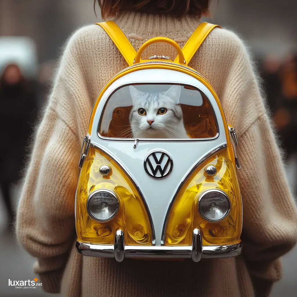 Volkswagen Cat Carrier Backpack: Gift Your Cat the Ultimate Travel Experience volkswagen shaped cat carrier backpack 5