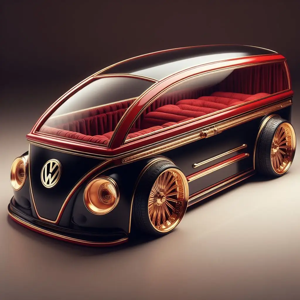 Volkswagen Shaped Coffin: A Tribute to a Unique Journey volkswagen shaped coffin 6
