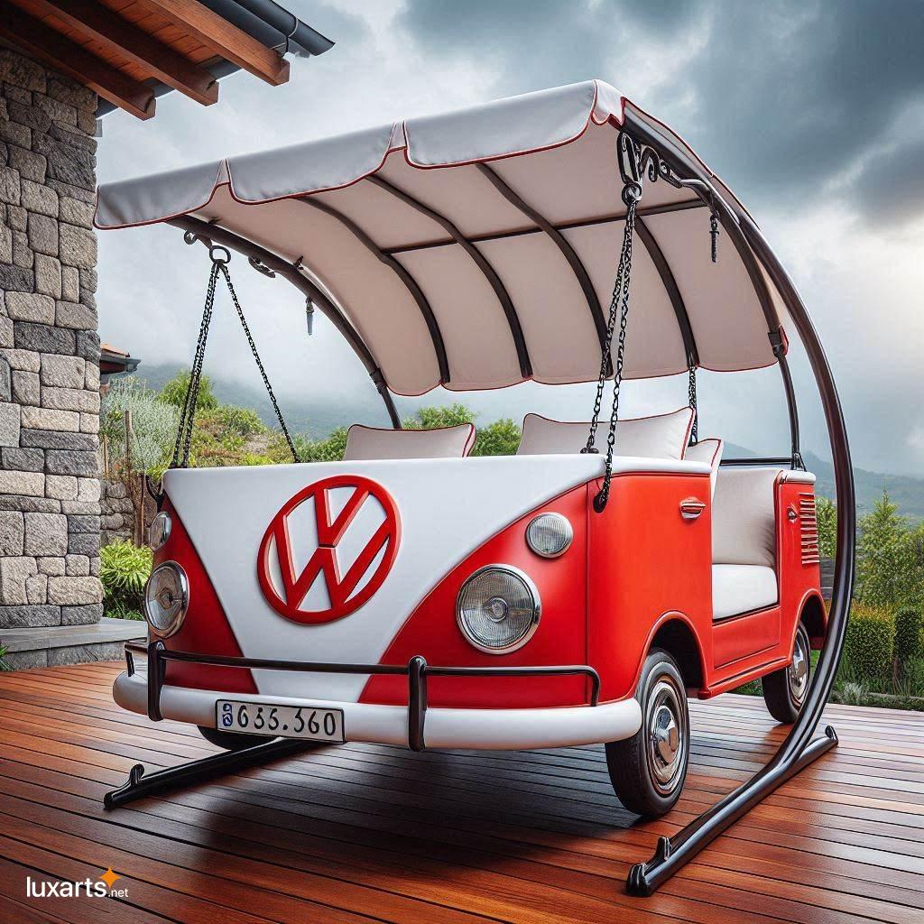 Volkswagen Shaped Swing Bench: Bring the Fun of the Open Road to Your Backyard volkswagen shaped swing bench 1