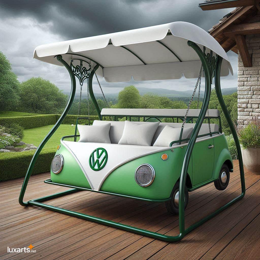 Volkswagen Shaped Swing Bench: Bring the Fun of the Open Road to Your Backyard volkswagen shaped swing bench 10