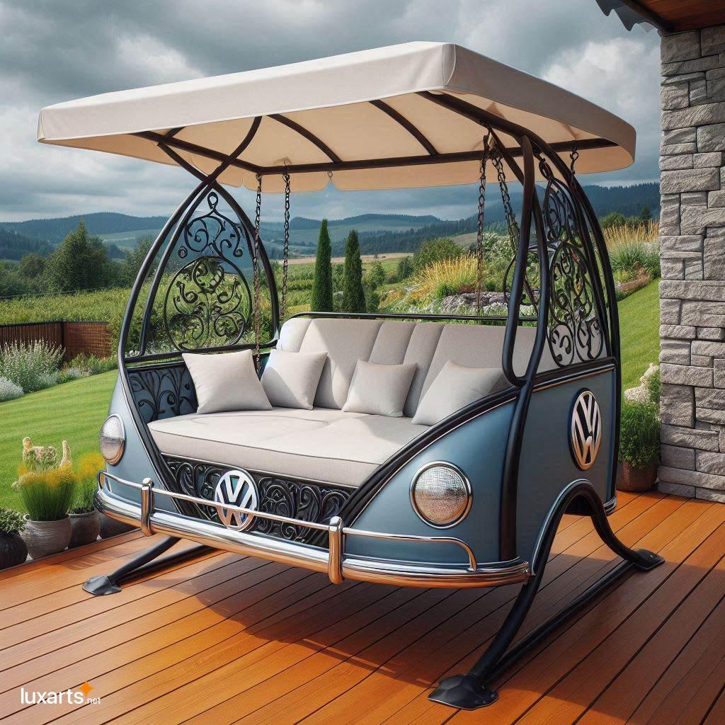 Volkswagen Shaped Swing Bench: Bring the Fun of the Open Road to Your Backyard volkswagen shaped swing bench 11