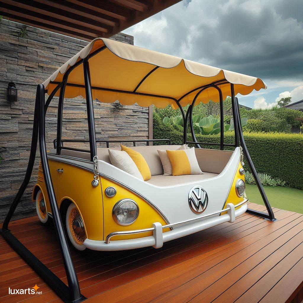 Volkswagen Shaped Swing Bench: Bring the Fun of the Open Road to Your Backyard volkswagen shaped swing bench 13