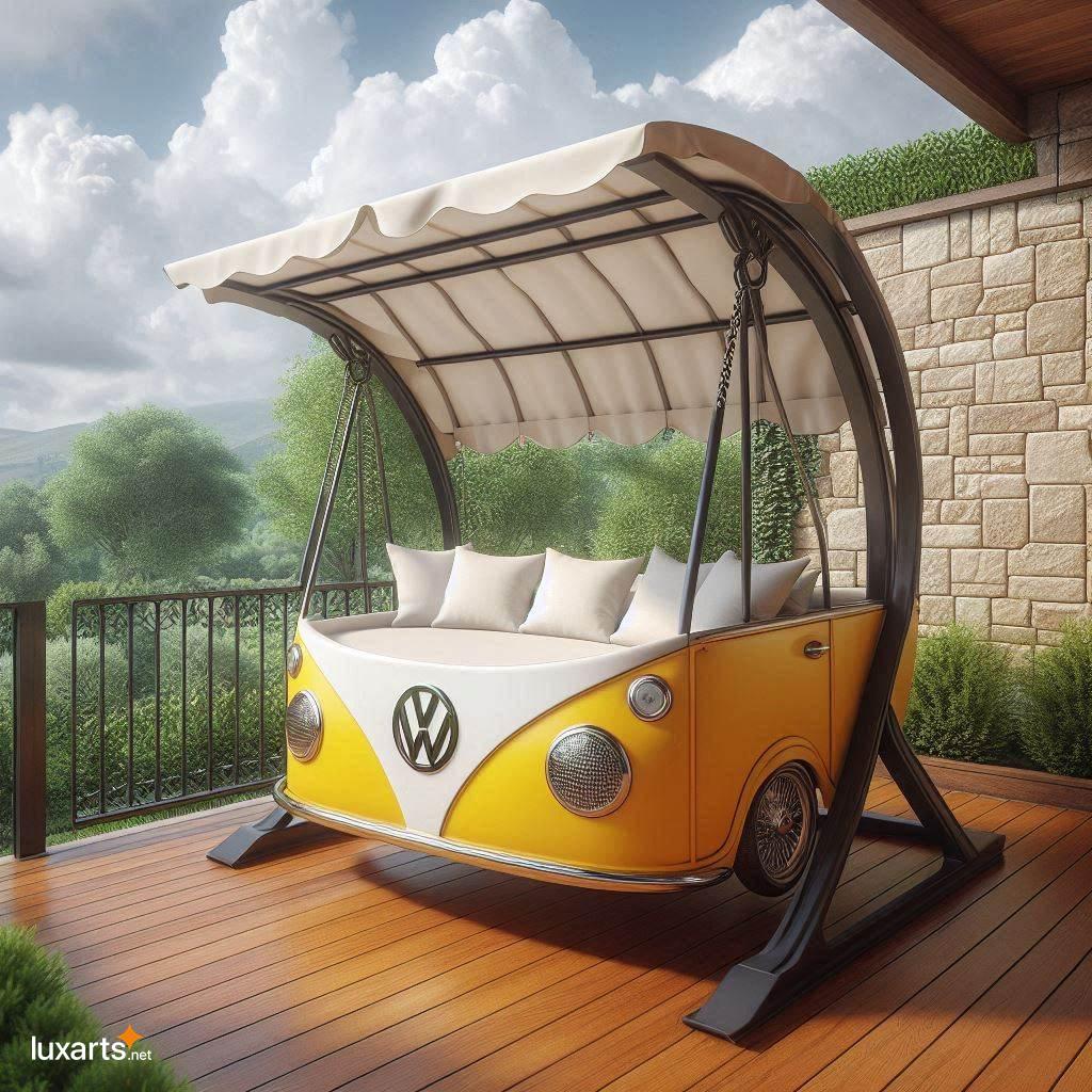 Volkswagen Shaped Swing Bench: Bring the Fun of the Open Road to Your Backyard volkswagen shaped swing bench 2