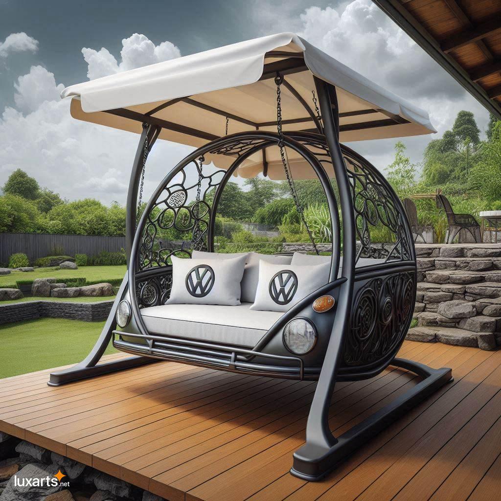 Volkswagen Shaped Swing Bench: Bring the Fun of the Open Road to Your Backyard volkswagen shaped swing bench 3