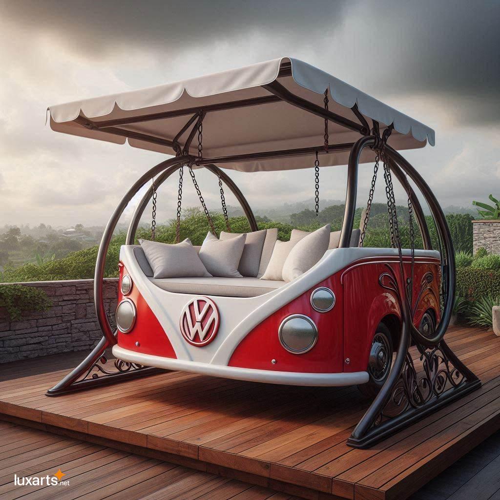 Volkswagen Shaped Swing Bench: Bring the Fun of the Open Road to Your Backyard volkswagen shaped swing bench 4
