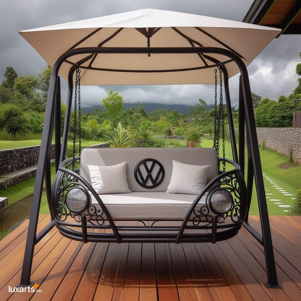 Volkswagen Shaped Swing Bench: Bring the Fun of the Open Road to Your Backyard volkswagen shaped swing bench 5