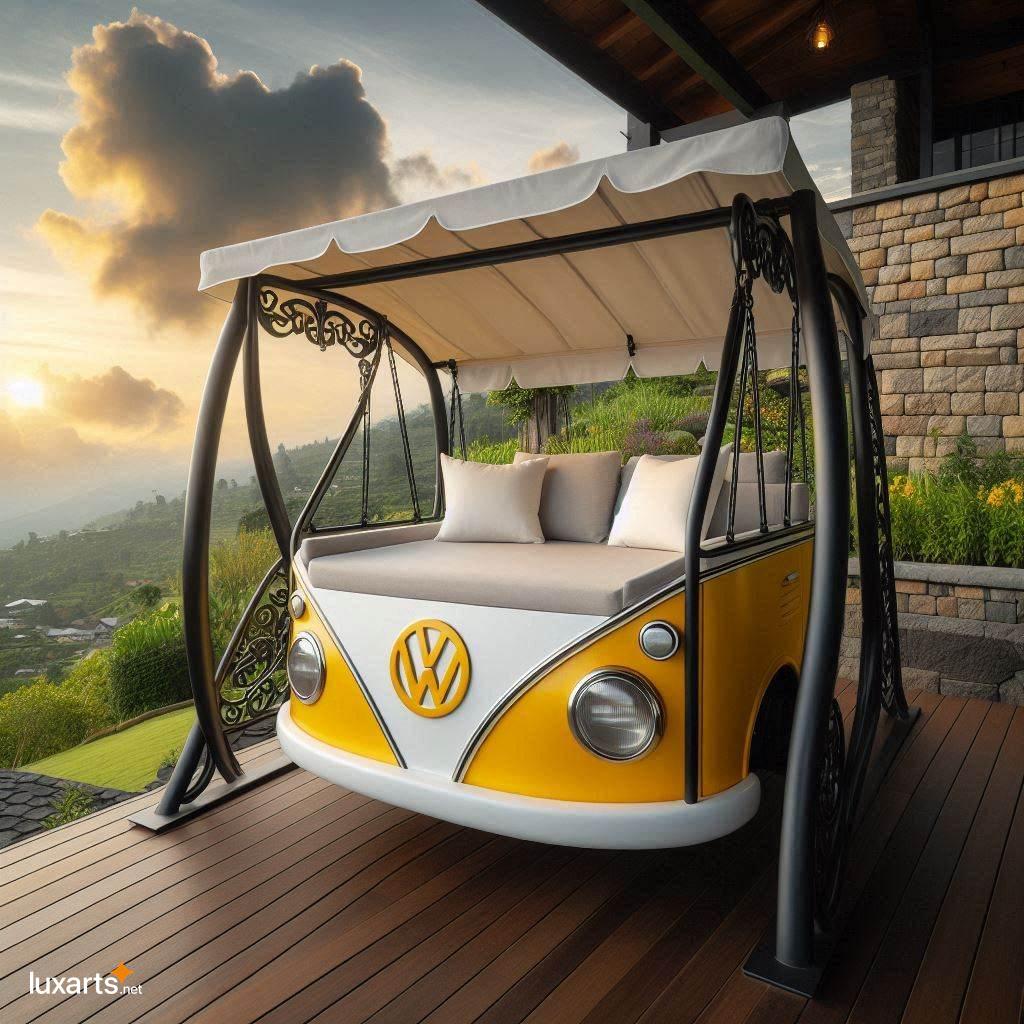 Volkswagen Shaped Swing Bench: Bring the Fun of the Open Road to Your Backyard volkswagen shaped swing bench 6